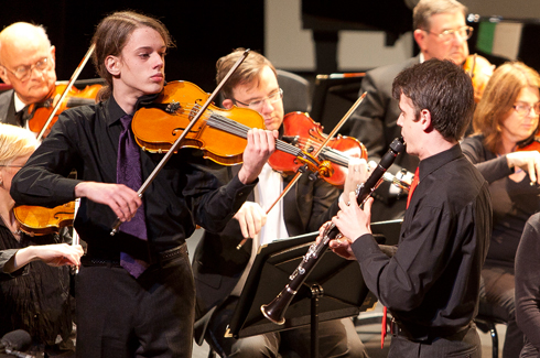 Justin Julian (viola) and James Julian (clarinet)