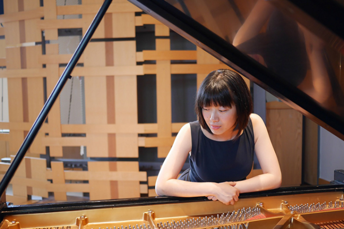 Siang Ching Ngu with a piano