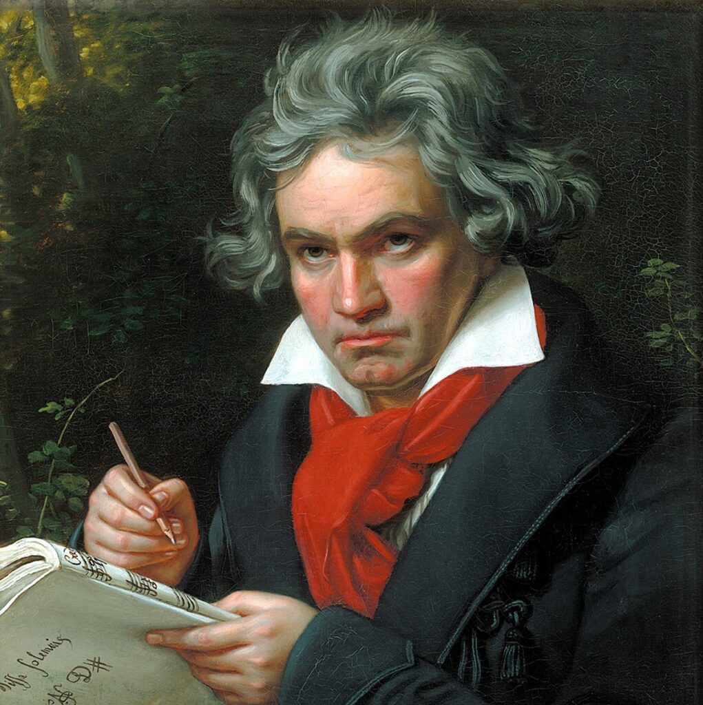 Portrait of composer Ludwig van Beethoven
