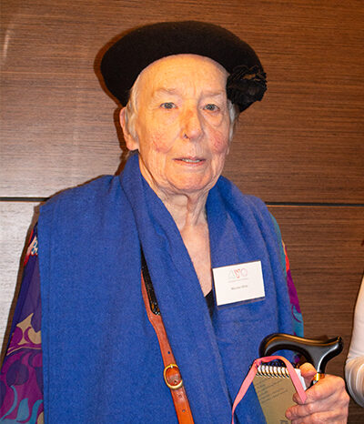 AYO alumnus and Life Member Maureen White, pictured at an AYO event.