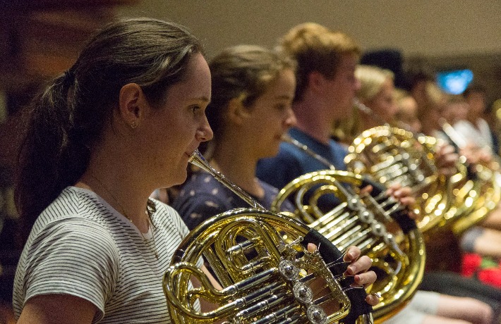 Bishop Orchestra rehearses at AYO National Music Camp 2017.