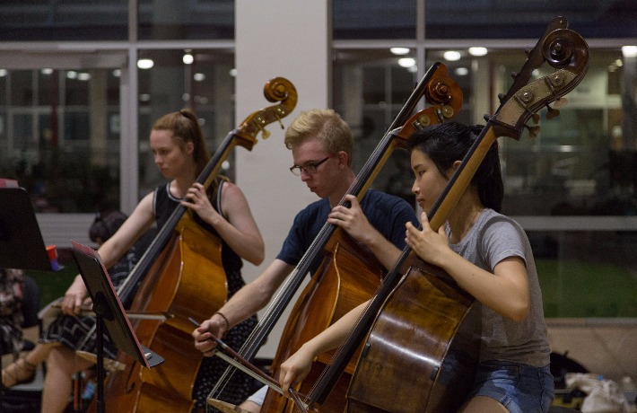 Porter Chamber Orchestra rehearses during AYO National Music Camp 2017.