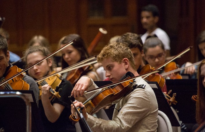 Alexander Orchestra during a rehearsal at AYO National Music Camp 2017.